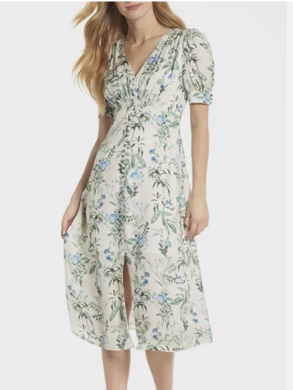 Gal Meets Glam Lauren Botanical Midi Dress